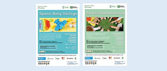 nuovi appuntamenti "Spazio Siblings Young" e "Spazio Baby Siblings"