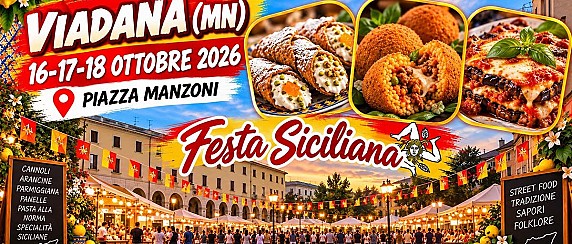 16 - 17 - 18 ottobre 2026 - Piazza Manzoni -  FESTA SICILIANA