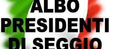 Aggiornamento Albo Presidenti Ufficio Elettorale
