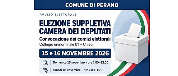 Manifesto Convocazione dei Comizi Elettorali del 15 e 16 Novembre 2026