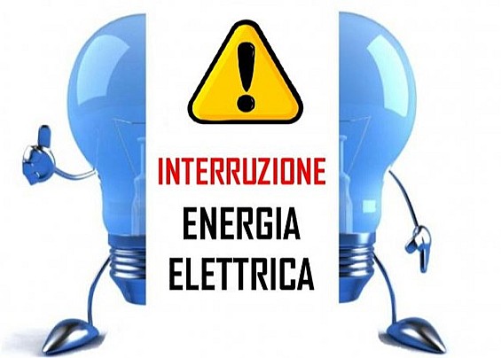 Avviso interruzione di energia elettrica
