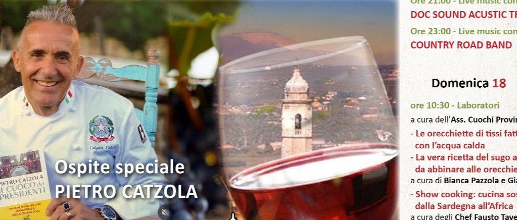 Note di Cagnulari 2026: il 17 e 18 ottobre a Tissi il festival dell'enogastronomia, della cultura e delle tradizioni