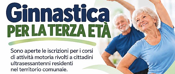 Iscrizione ai corsi di ginnastica per la terza età