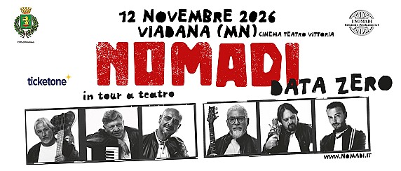 Nomadi in Tour a Teatro - DATA ZERO - Teatro Vittoria - Giovedì 12 Novembre 2026 ore 21.00