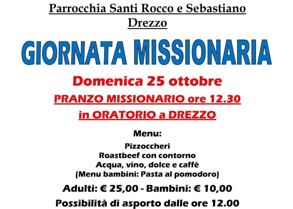 GIORNATA MISSIONARIA - PARROCCHIA DI DREZZO