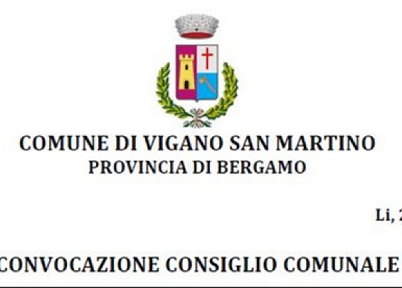Convocazione Consiglio Comunale