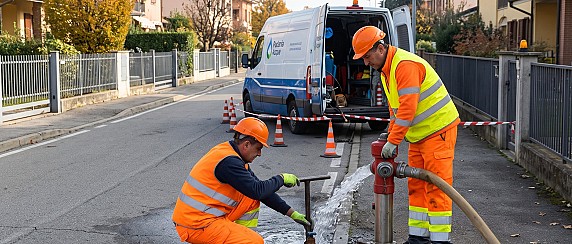 Lavori sulla rete idrica