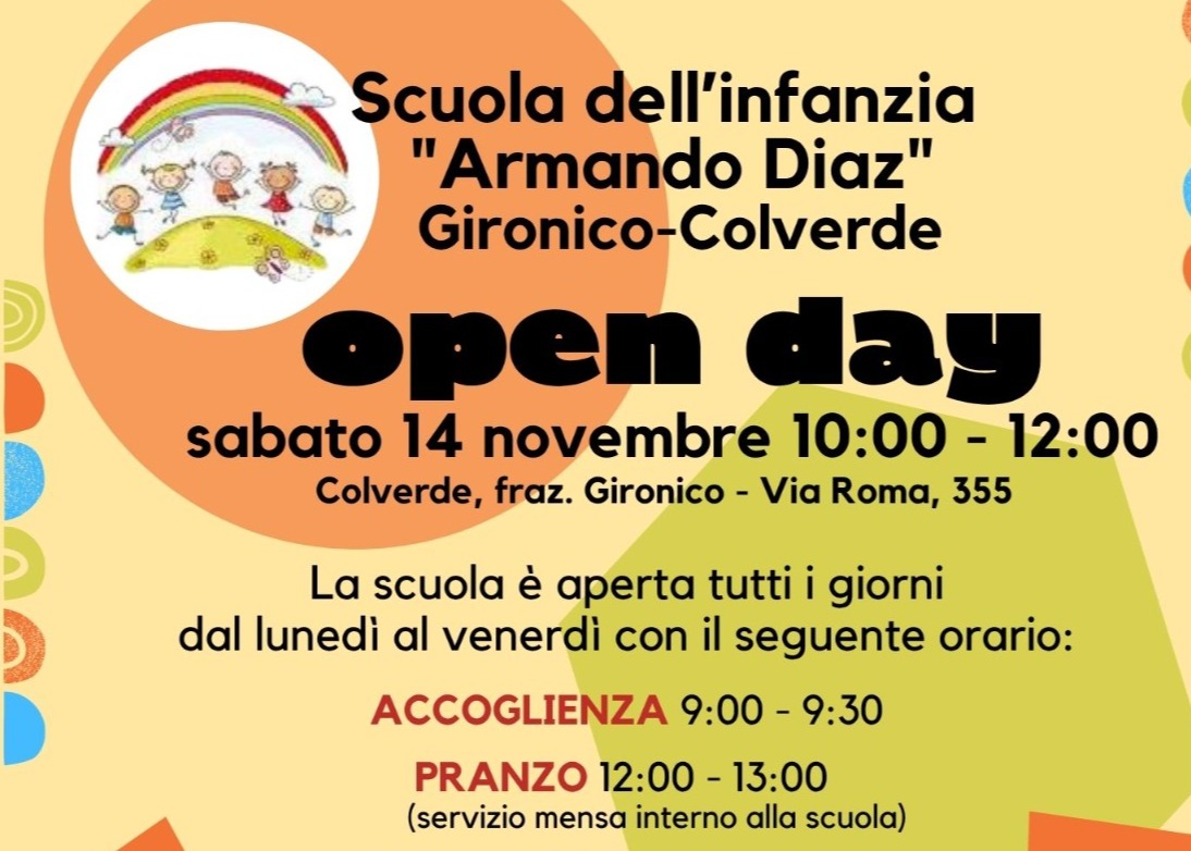 Open day Scuola dell'Infanzia "Armando Diaz" fraz. Gironico