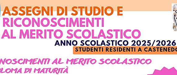 Assegni di studio e riconoscimenti al merito scolastico