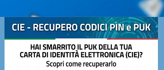 HAI SMARRITO IL PIN E IL PUK DELLA TUA C.I.E.? Scopri come recuperarli via APP dal tuo PC o Smartphone