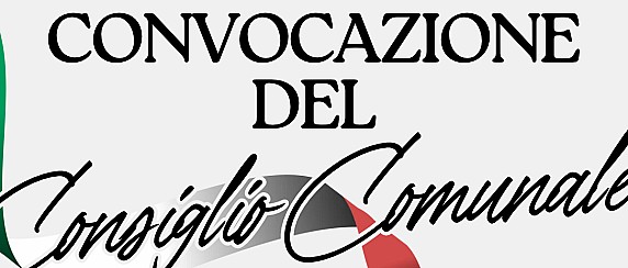 Convocazione Consiglio Comunale per giovedì 29 Ottobre 2026 ore 19.30