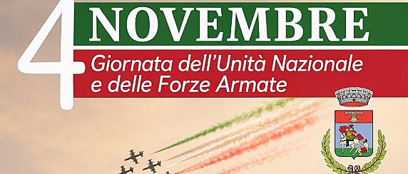 4 Novembre - Giornata dell'Unità Nazionale e delle Forze Armate.