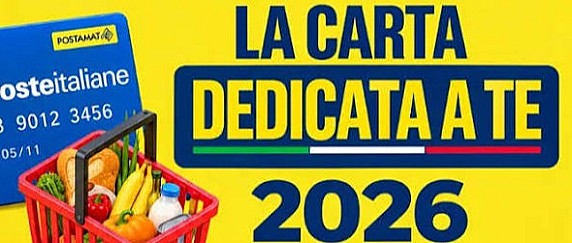 Carta dedicata a te 2026 - Pubblicazione Lista Beneficiari