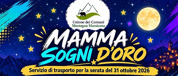 Servizio Mamma sogni d’oro attivo sabato 31 ottobre