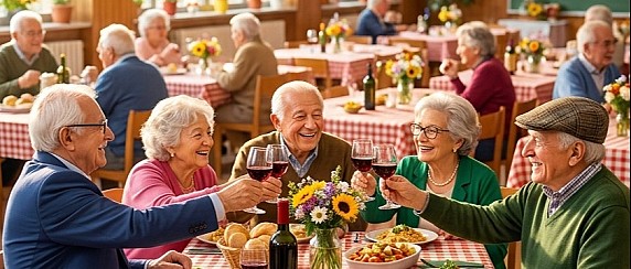Pranzo dei giovani di una volta