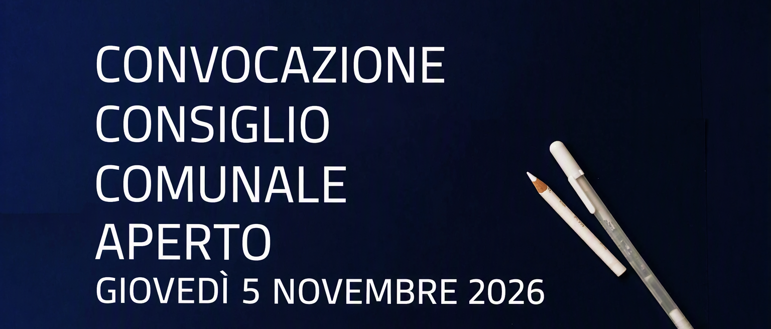 Convocazione Consiglio Comunale in seduta aperta al pubblico