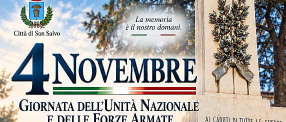 4 Novembre, cerimonia per la "Giornata dell'Unità Nazionale e delle Forze Armate"