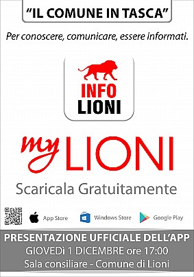 "IL COMUNE IN TASCA" SCARICA L'APP MYLIONI