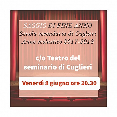 SAGGIO DI FINE ANNO SCUOLA SECONDARIA CUGLIERI