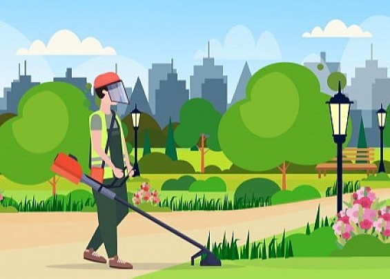 SFALCIO DELL'ERBA INFESTANTE SU VIA SULLE MURA