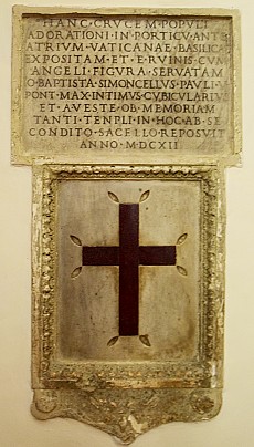 Croce in porfido del 300